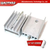 100pcs Aluminum Heatsink Radiator 15*10*20mm Transistor TO-220 With Needle hjxrhgal For Transistors TO220 white