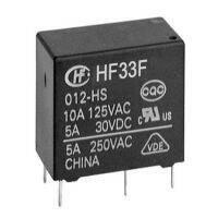 รีเลย์กำลัง Jzc-33f Hf33f-005-Hs3 Hf33f-012-Hs3 Hf33f-024-Hs3 5vdc 12vdc 24vdc 4pin 250vac 5a