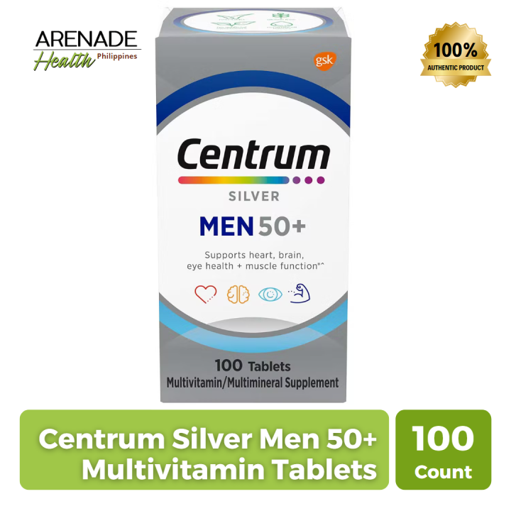 Centrum Silver Men 50+ Multivitamin Tablets, 100 Ct | Lazada PH