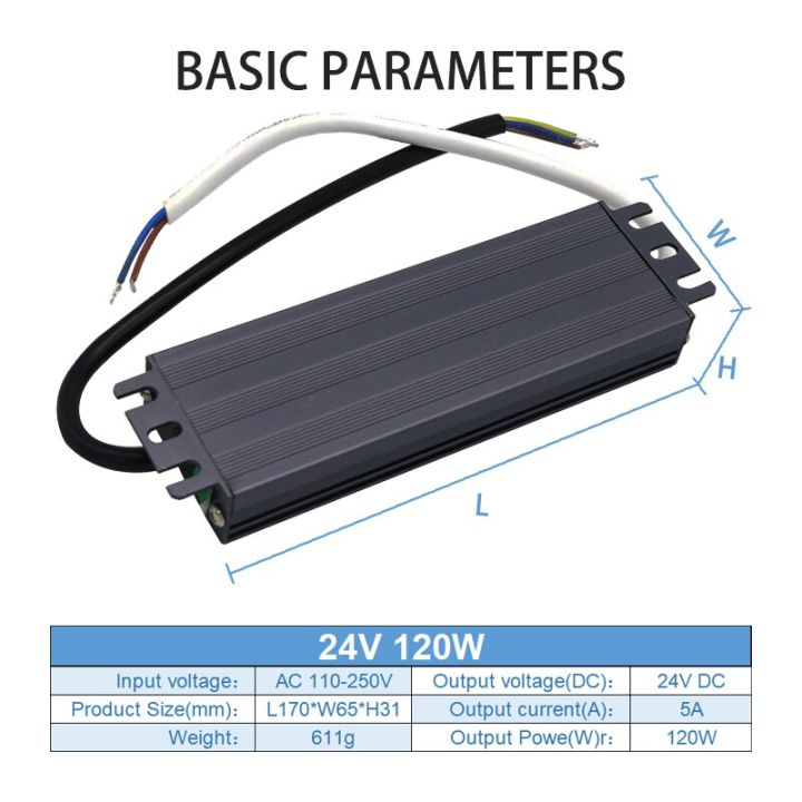 110-250v-ac-to-dc-24v-120w-5a-lighting-transformer-led-drive-adapter-aluminum-ip67-outdoor-waterproof-switching-power-supply-power-supply-units