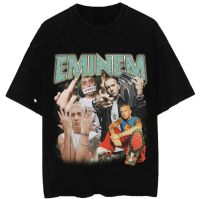 เสื้อยืดคุณภาพดี Eminem Vintage Style Unisex Shirt The Real Slim Shady Rap T-shirt Eminem Slim Shady Criminal T-Shirt Vintage 90s Graphic Tees