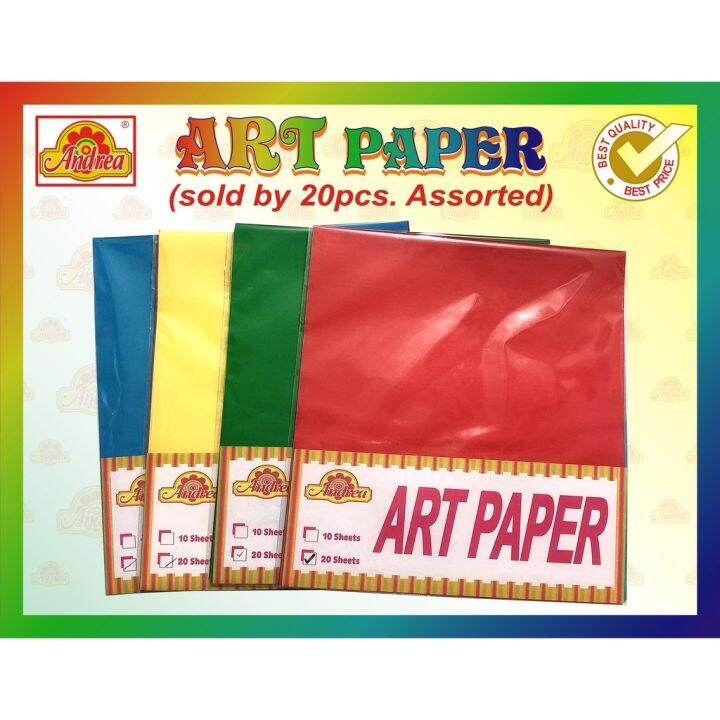 Art Paper 20pcs assorted per pack Lazada PH