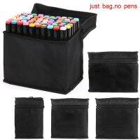 Marker Case Zippered Heavy Duty Canvas Pen Bag with Handle Large Capacity Holder Portable Stationery Storage Various Quantity Pencil Cases Boxes