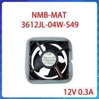 3612JL-04W-S49 NMB-MAT ใหม่สำหรับตู้เย็นพัดลมแช่แข็งพัดลมทำความเย็น12V 0.3A พัดลมทำความเย็นมอเตอร์12V0.3A