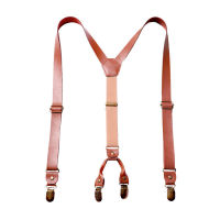 พร้อมสต็อกUnisex RetroปรับElasticatedสายรัดYรูปร่างคลิป-On Men S Suspenders 4คลิปStrong Non-Slipวงเล็บสำหรับผู้หญิงPuสายรัดหนังสำหรับชุดกางเกงกางเกงยีนส์