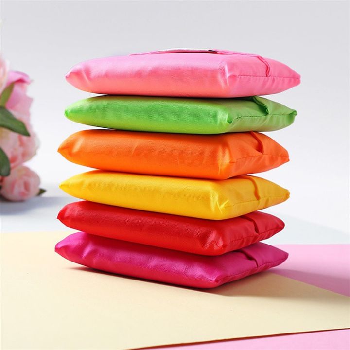 ส่งจากไทย-ถุงเก็บของ-12สี-ถุงผ้าพับได้-ถุงใช้ซ้ำ-ถุง-ลดโลกร้อน-พับเก็บได้-ถุงผ้า-ถุงผ้าพับได้-กระเป๋าพับได้-9-9