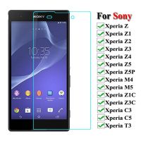 9H กระจกนิรภัยสำหรับ Sony Xperia Z Z1 Z2 Z3 Z4 Z5 Premium Compact M2 M5 M4 Aqua C3 C5 C4 T3 T2ป้องกันการระเบิดปกป้องหน้าจอ