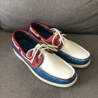 Color-block sailing shoes Retro leather shoes Casual leather shoes Popular British mens shoes Trendy leather shoes P.SEBAGO shoes