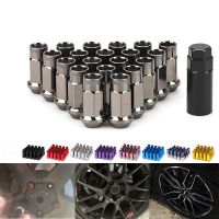 [HOT AIXUSACJWII 526] 20ชิ้น/เซ็ต Steel Racing รถล้อ Rims Lug Nuts Extended High Quality Tuner Nuts Tyre Nut