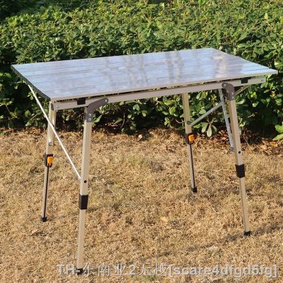 hyfvbu▩  Aluminum Alloy Camping Table 캠핑 Outdoor Folding Hiking Desk Traveling BBQ 접이식 테이블