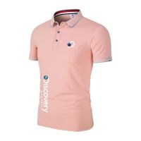 Summer Mens and Womens DIScovery Short-sleeved, Casual Fashion Sports Polo Shirt, Business Breathable Loose Fitness T-shirt