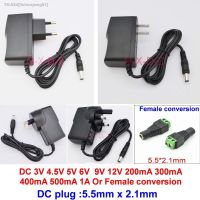 ☢ 1PCS AC110-240V DC 3V 4.5V 5V 6V 9V 12V 200mA 300mA 400mA 500mA 1A Or femal conversion adapter AC / DC Converter power supply