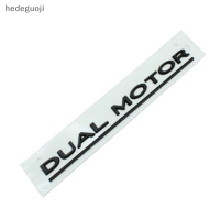 hedeguoji?Gift?Cheap? Dual Motor underlined ตัวอักษรสัญลักษณ์สำหรับ Tesla รุ่น3 Car styling refitting สติกเกอร์ Trunk ประสิทธิภาพสูง