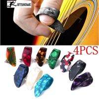 IRIN 4pcs/Set Random Color Thumb Finger Guitar Picks Guitar Plectrums Sheath For Acoustic Electric Bass Guitar