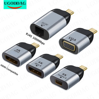 USB C To HDMI-Compatible Dp Mini Dp ตัวรับ Vga USB ชนิด C HDMI-Compatible สาย4KConverter สำหรับ Samsung Huawei P30 Feona
