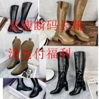 Anti-seasonal collection of various wool boots [hard core fierce goods what you see is what you get] thick-soled thin womens boots 【QYUE】