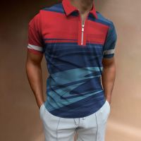 New Mens Solid Polo Shirt Lapel Long-sleeved Polos Shirt Zipper Collar Fashion Spring and Autumn Thin Shirt Casual Loose Tops20