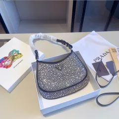 Gift Box Packing] Original Pradaˉ Nylon Phone Pouch Flap Shoulder