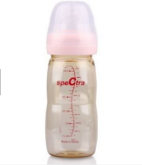 HCMBình Sữa PESU Cổ Rộng Spectra 260ml Có Núm Ti SizeM L XL