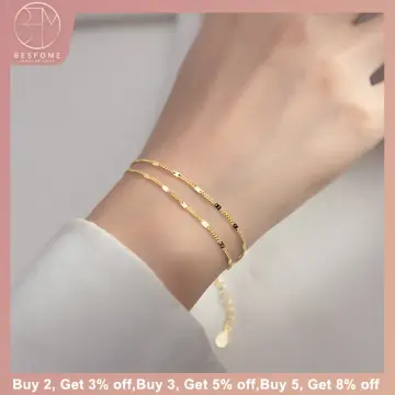 Gold Chain Link Bracelet - Best Price in Singapore - Jan 2024