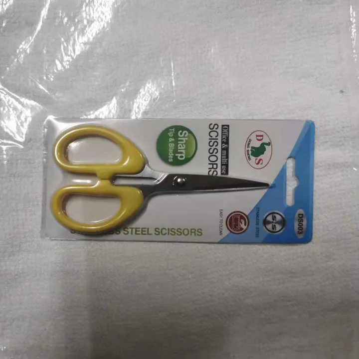 2x COMFORT GRIP SCISSORS STAINLESS STEEL KITCHEN HOME OFFICE ART CRAFT CUTTING e