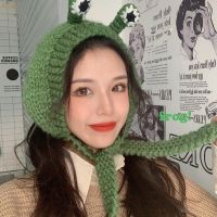 2021 NEW Winter Skullies Cute Women Frog Hat Crochet Knitted Hat Costume Beanie Hats Cap Women Gift Hip-hop Cap Party
