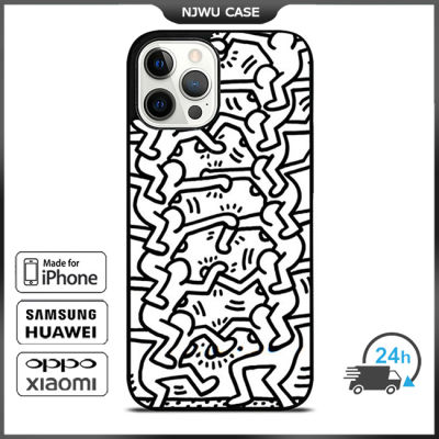 Keith Haring 1 Phone Case for iPhone 14 Pro Max / iPhone 13 Pro Max / iPhone 12 Pro Max / XS Max / Samsung Galaxy Note 10 Plus / S22 Ultra / S21 Plus Anti-fall Protective Case Cover