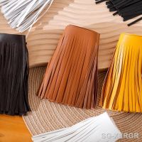 【YF】✼  1Meter Leather Tassel Fringe Trim Decoration Handbag Jacket Skirt Fabric Sewing Accessories