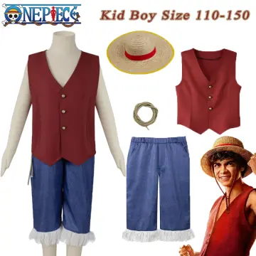 One Piece Monkey D. Luffy Costume Cosplay Adultto Infant Anime Clothes  Luffy Complete Set Costume Halloween Party Costumes Male Female Suit
