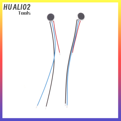 HUALI02 5pcs 6x2.5mm 6025 MIC Capsule electrolled Condenser Microphone with Wire Length 7cm Airflow SENSOR nebulizer