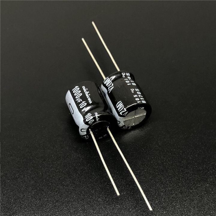 5pcs-50pcs-1000uf-10v1000uf-nichicon-vz-series-10x13mm-wide-temperature-range-aluminum-electrolytic-capacitor