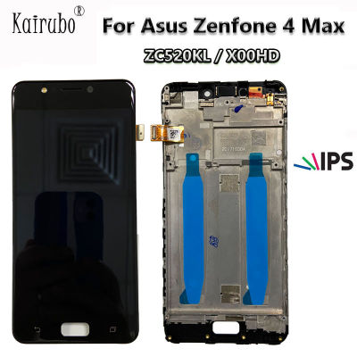 หน้าจอที่ดีที่สุดสำหรับ5.2 " Zenfone 4 Max ZC520KL จอแสดงผล LCD Touch Screen Digitizer Glass Assembly พร้อมกรอบ X00HD จอแสดงผล