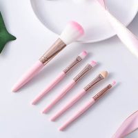 5Pcs Makeup Brushes Tool Set Cosmetic Powder Eye Shadow Blush Blending Beauty Make Up Brush Delicate Soft Beauty Brush Maquiagem