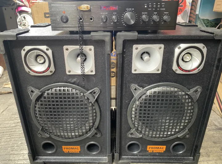 Videoke set 200watts X 2 speaker Promac amplifier & speaker with