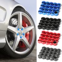 17mm 20 Pieces Car Wheel Nut Caps Protection Covers Caps Anti-Rust Auto Hub Screw Cover Car Tyre Nut Bolt Exterior Decoration Nails  Screws Fasteners