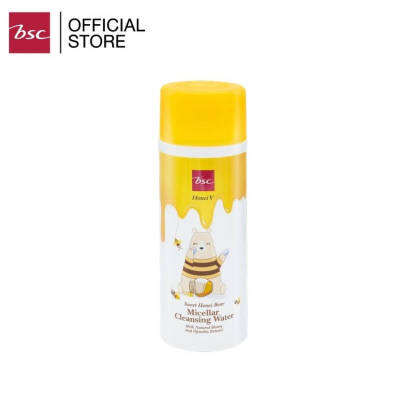 BSC Honei v sweet honei bear micellar cleansing water 200 ml. ฮันนี่ วี บีเอสซี โลชั่นเช็ดทำความสะอาดผิวสูตรอ่อนโยน 51334