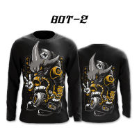 เสื้อกีฬาพิมพ์ลาย แขนยาว รุ่น BOT-2