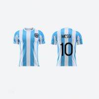 Top-quality [Spot] Americas Cup Argentina Messi The same football jersey T-shirt Unisex plus size Fan gift