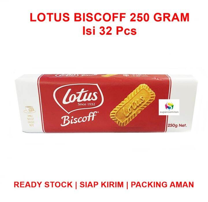 Lotus Biscoff Caramelised Biscuit 250 Gram (isi 32 Pcs) | Lazada Indonesia