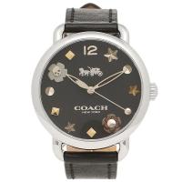 นาฬิกาข้อมือผู้หญิง Coach Delancy Black Dial Black Leather Stap Ladies Watch 14502780