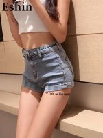 【CC】 Eshin Denim Shorts Women  39;s Wear 2023 New Korean Tight Waist Hip Lift Fashion Hot Pants TH2446