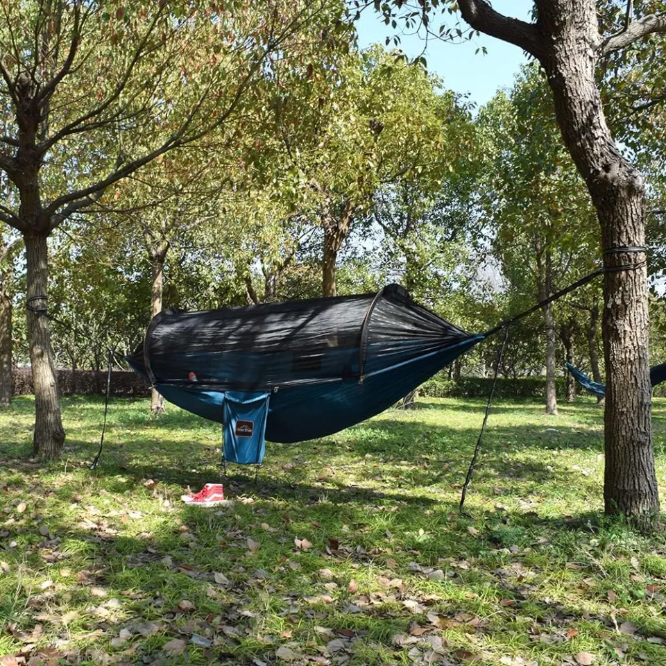 Sunyear Camping Hammock with Removable No See-Um Net, Double