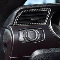 ◈ 2Pcs Car Air Vent Outlet Decorative Stickers Cover Decal Patch for Ford Mustang 2015 2016 2017 2018 2019 Interior Accessories