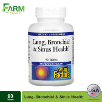 Natural Factors, Lung, Bronchial &amp; Sinus Health, 90 Tablets