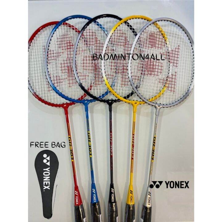 ♝YONEX GR 303 BADMINTON RACKET STRUNG FREE BAG FAST SHIPPING | Lazada