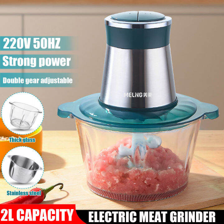 220v 2 Speed Multifunction Electric Meat Grinder Veggie Chopper