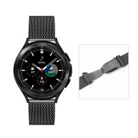 22mm 20mm Milanese strap for Samsung Galaxy Watch 3/Huawei Watch GT2/Amazfit GTR Metal butterfly buckle strap for Galaxy Watch 4