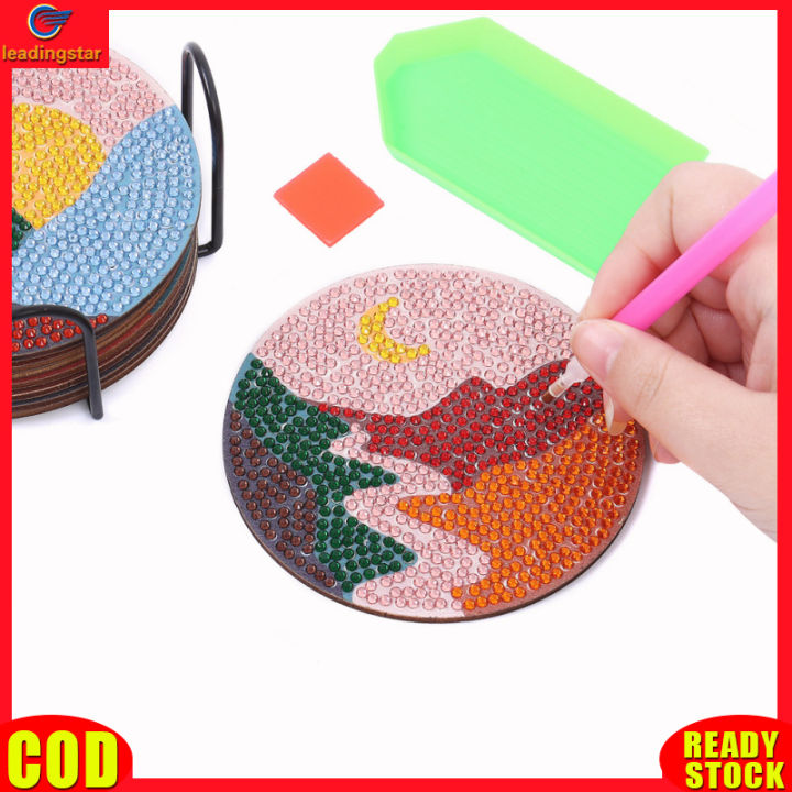 leadingstar-rc-authentic-8pcs-diamond-painting-coasters-kit-acrylic-diy-landscape-art-coasters-with-holder-anti-slip-cork-mat-supplies