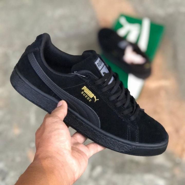 Suede Classic Full Black Sneakers | Lazada PH