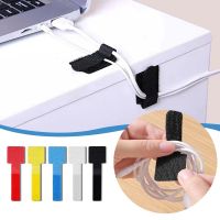 Velcro USB Cable Organizer Winder Desk Adhesive Cable Organizer Self Adhesive Data Power Cord Storage Bundle Wire Organizer